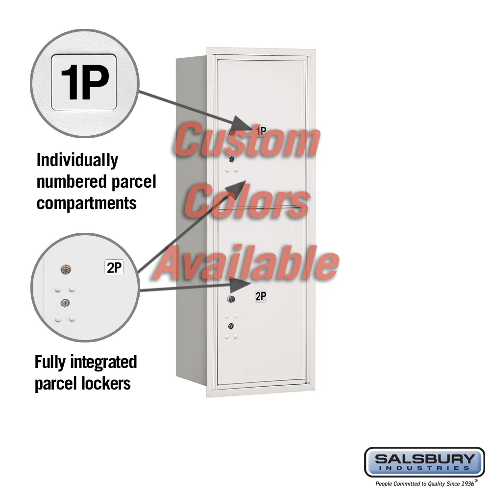 Recessed Mounted 4C Parcel Locker - 11 Door High Unit - Rear Loading - USPS Approved - Image 2