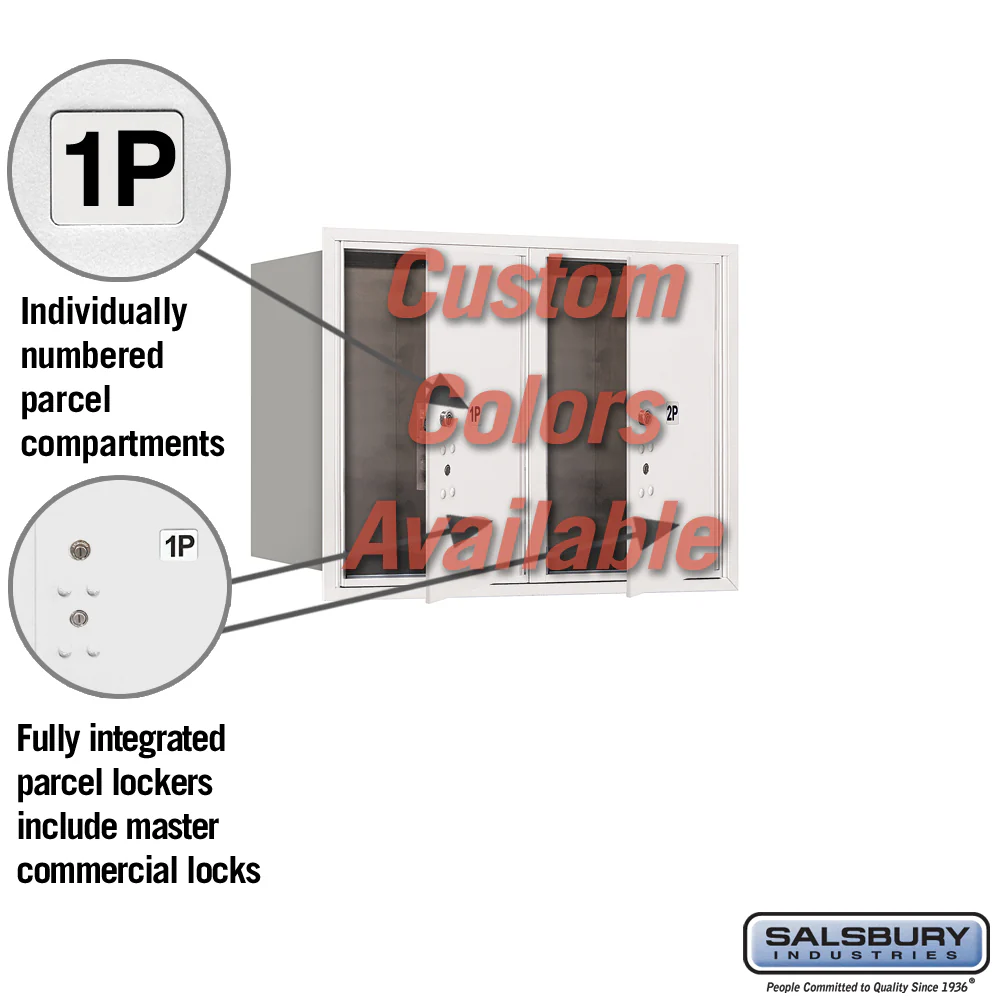 Recessed Mounted 4C Parcel Locker - Double Column - Private Access - Image 2