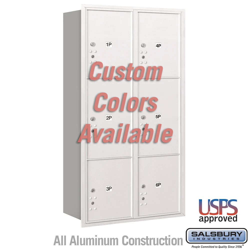 Recessed Mounted 4C Parcel Locker - Double Column - Rear Loading - USPS Approved - Image 3