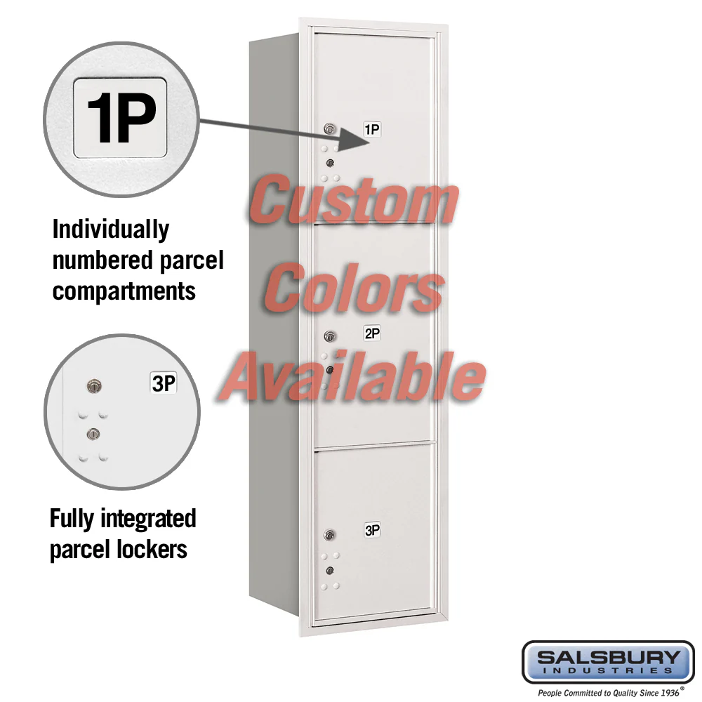 Recessed Mounted 4C Parcel Locker - Rear Loading - USPS Approved - Image 2