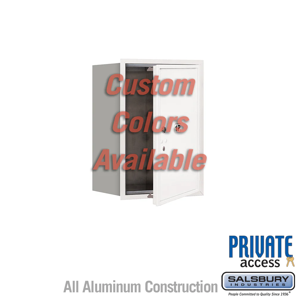 Recessed Mounted 4C Parcel Locker with Master Commercial Lock