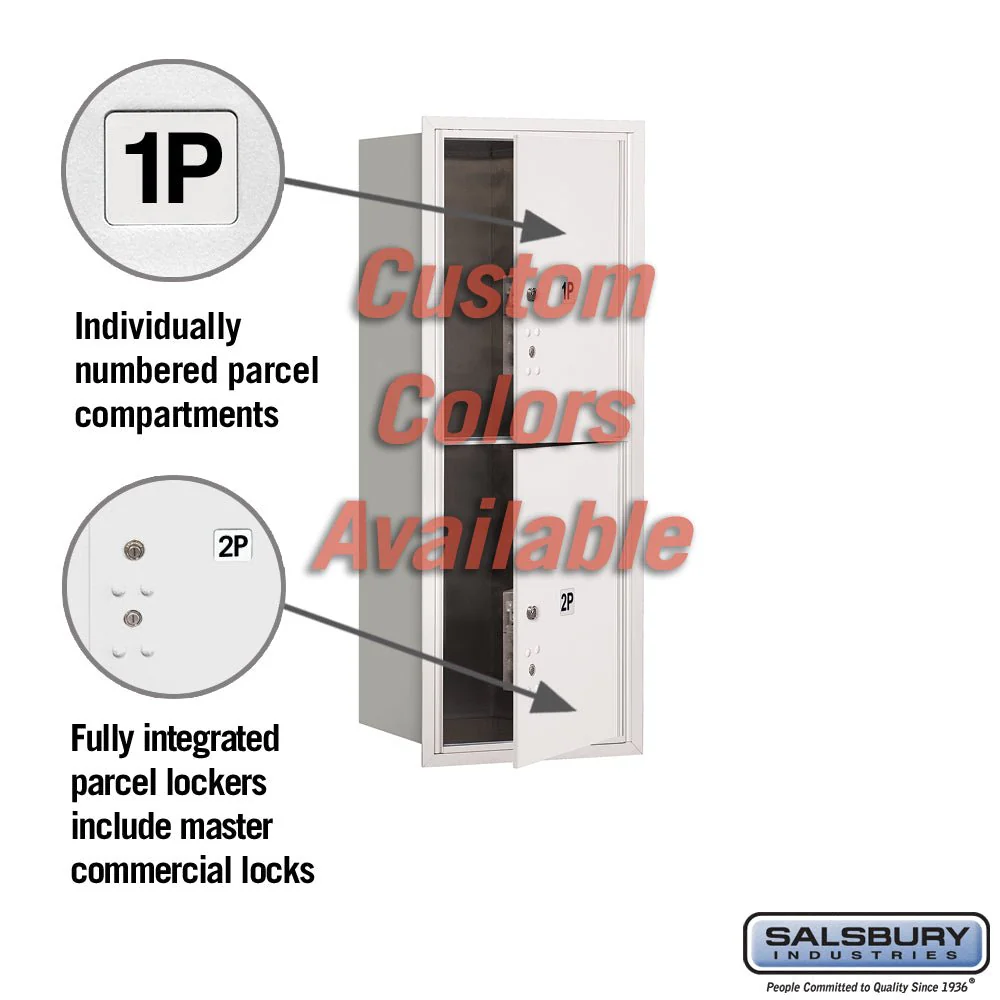Recessed Mounted 4C Parcel Locker with Master Commercial Locks - ADA Compliant - Image 2