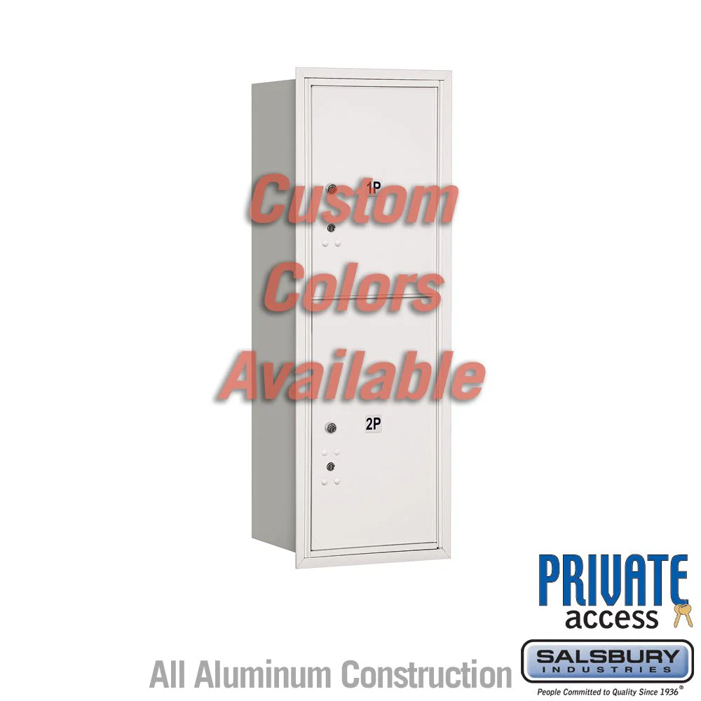 Recessed Mounted 4C Parcel Locker with Rear Loading Access
