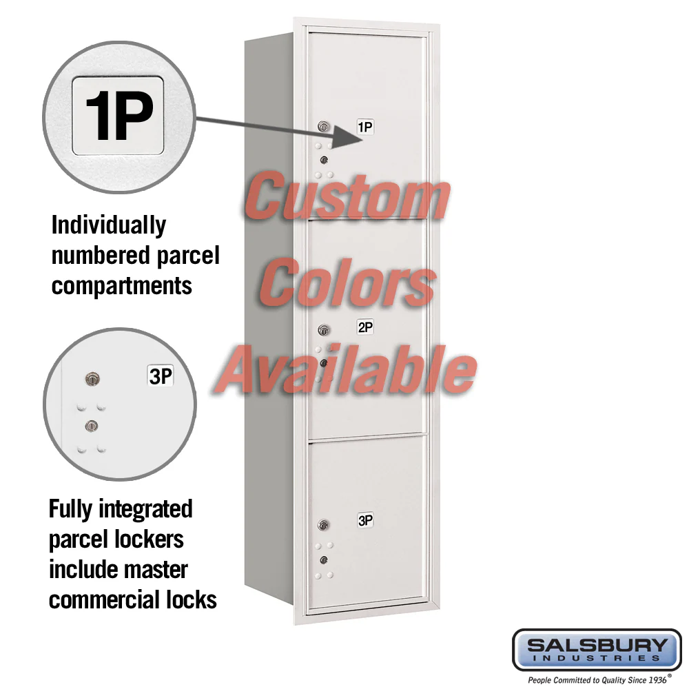 Recessed Mounted 4C Parcel Locker with Rear Loading Access - Image 4