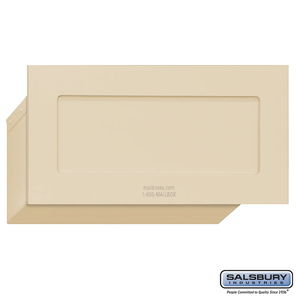 Recessed Sandstone Mail Drop with Adjustable Flap