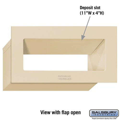 Recessed Sandstone Mail Drop with Adjustable Flap - Image 2