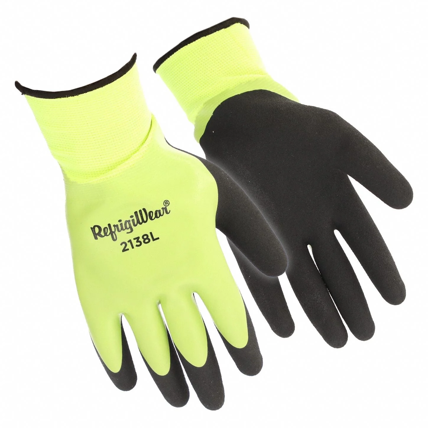 REFRIGIWEAR Lime Waterproof Latex Gloves - Medium