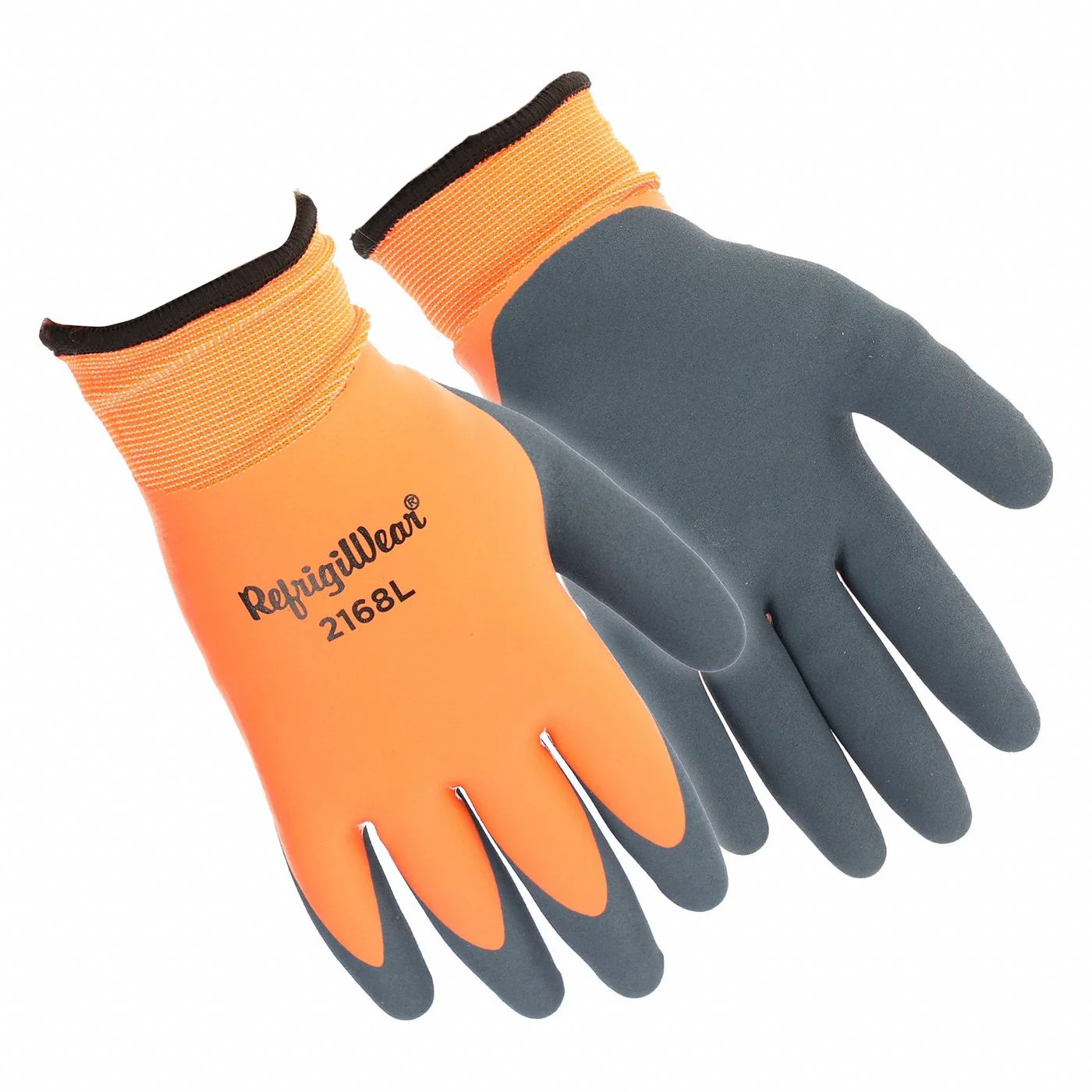 REFRIGIWEAR Waterproof Latex Gloves L - Double Dipped 3/4 Coating - Image 2