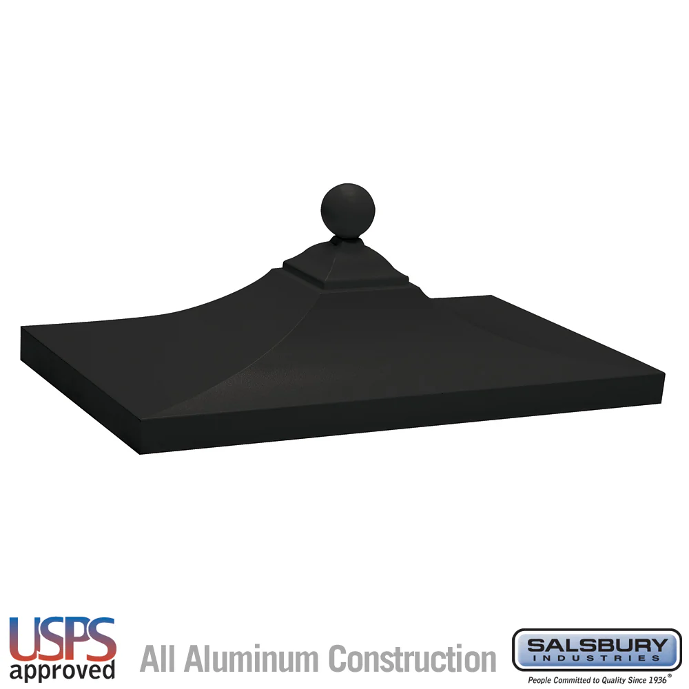 Regency Decorative CBU Top - Black, All-Aluminum Construction, USPS Approved