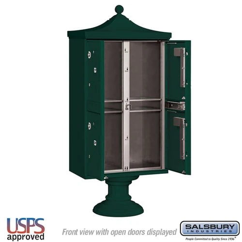 Regency Decorative Outdoor Parcel Locker with 4 Compartments and USPS Access - Image 3