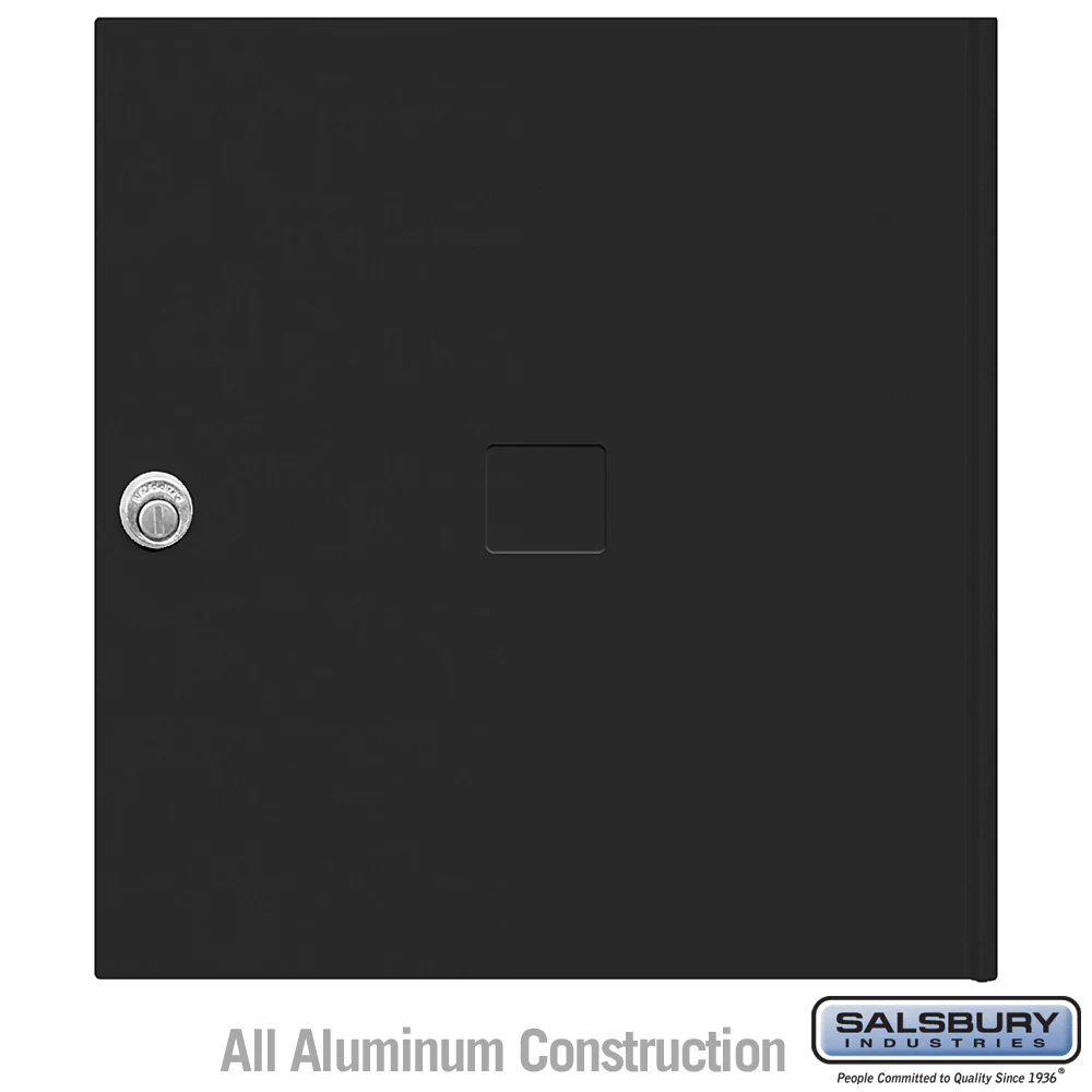 Replacement Door and Lock for 4C Horizontal Mailbox with 3 Keys - Black