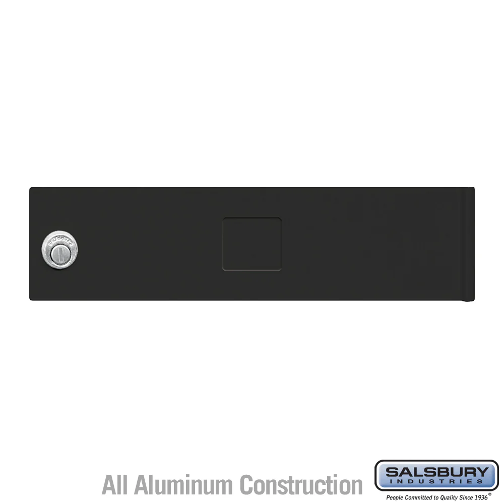 Replacement Door and Lock for Standard MB1 Size 4C Horizontal Mailbox with 3 Keys - Black