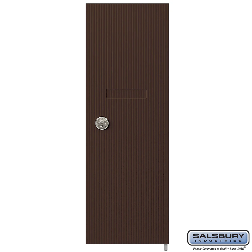 Replacement Door and Lock for Vertical Mailbox with 2 Keys - Bronze
