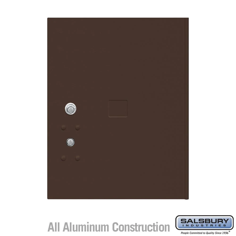 Replacement Parcel Locker Door with Tenant Lock and Keys - Bronze