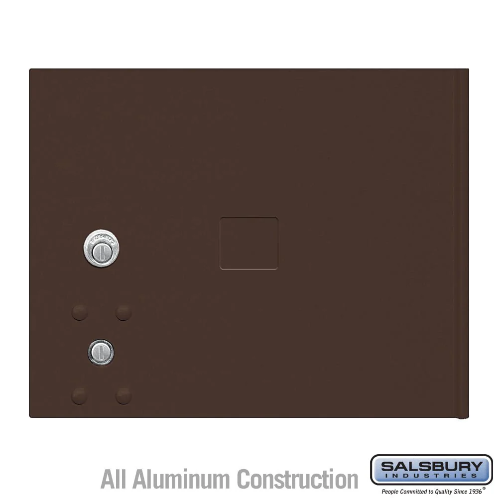 Replacement Parcel Locker Door with Tenant Lock and Keys - Bronze