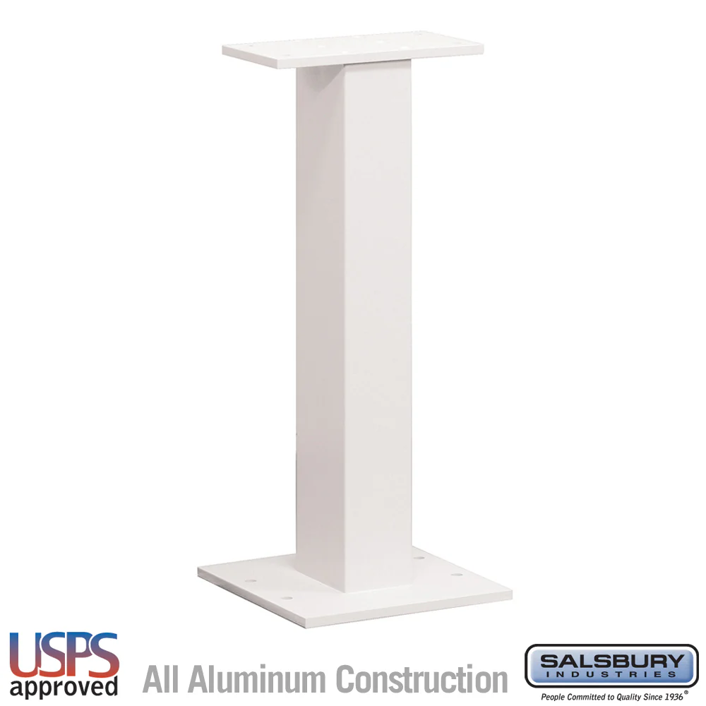 Replacement Pedestal for CBU Mailboxes in White
