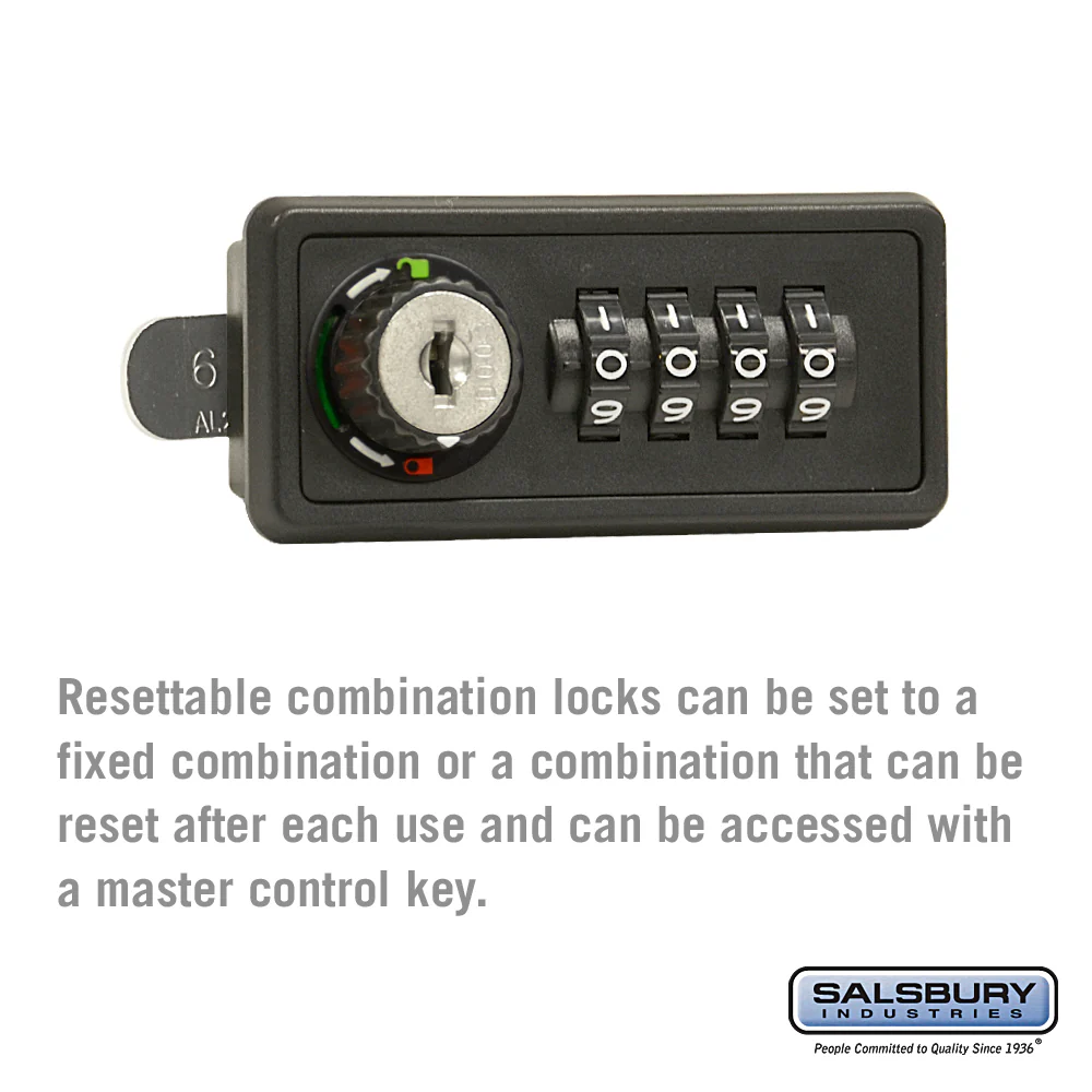 Resettable Combination Lock for 4B+ Horizontal Mailbox Door