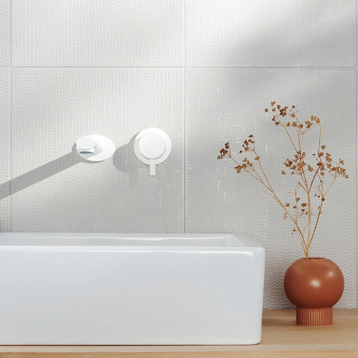 Rethink Decoro Plaster White 12x24 Textured Matte Porcelain Tile - Image 8