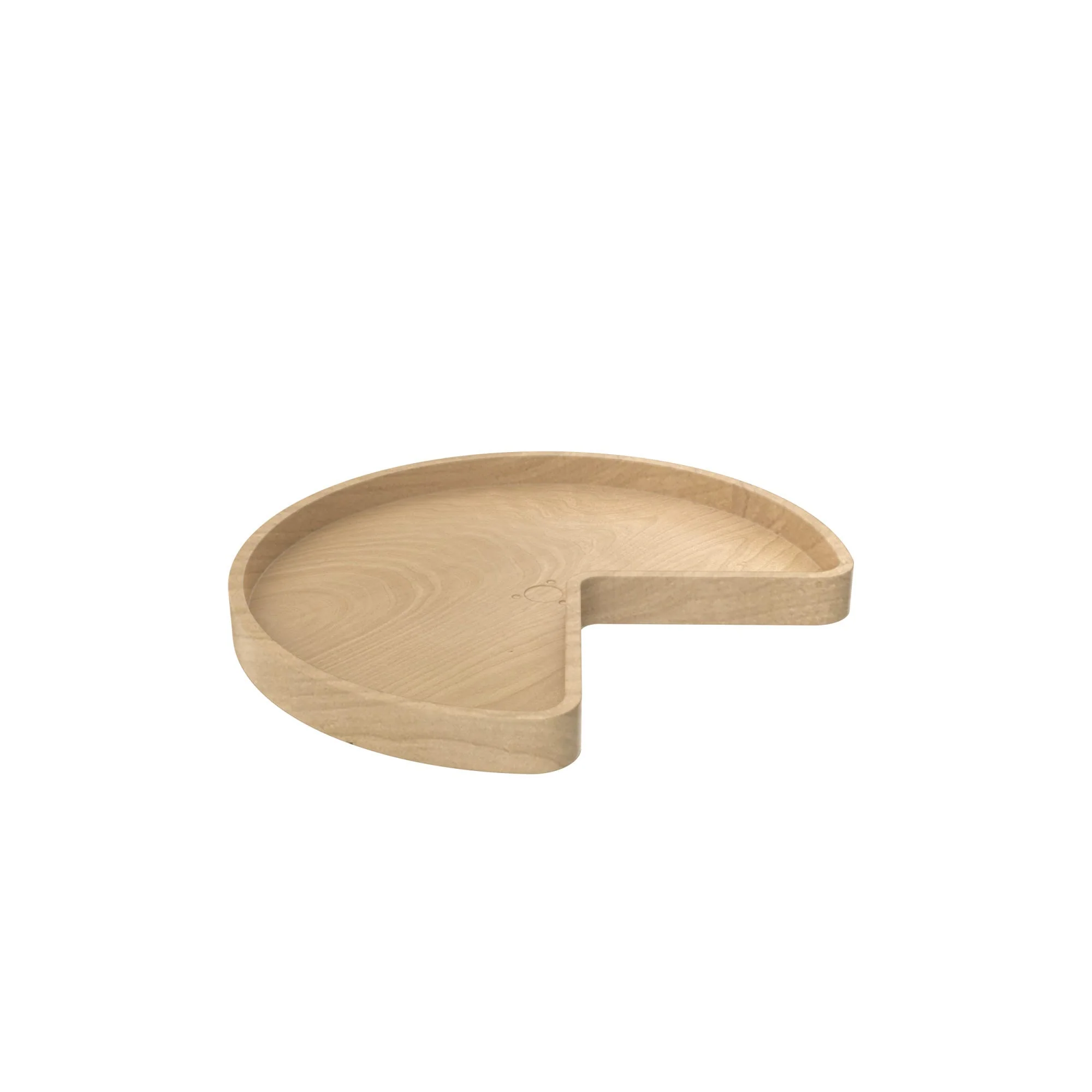 Rev-A-Shelf 1-Tier Wood Kidney Cabinet Lazy Susan, 24" Diameter - Image 2
