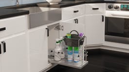 Rev-A-Shelf 11.25-in W x 19.5-in H 1-Tier Metal Cleaning Caddy