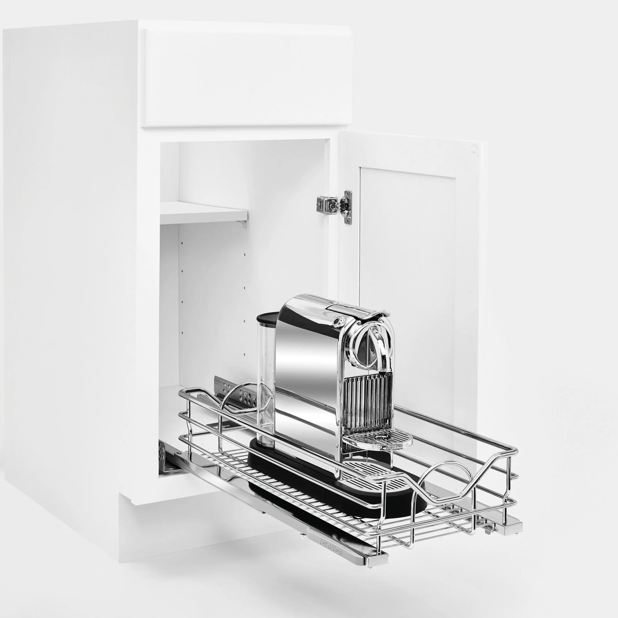 Rev-A-Shelf 14.3-in W x 5.62-in H 1-Tier Pull-Out Metal Soft-Close Basket Organizer - Image 2