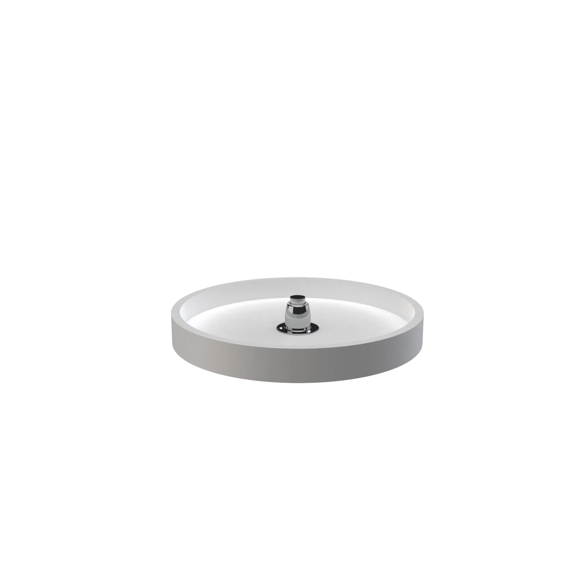 Rev-A-Shelf 16-in White Polymer Full-Circle Lazy Susan with Bottom Mount
