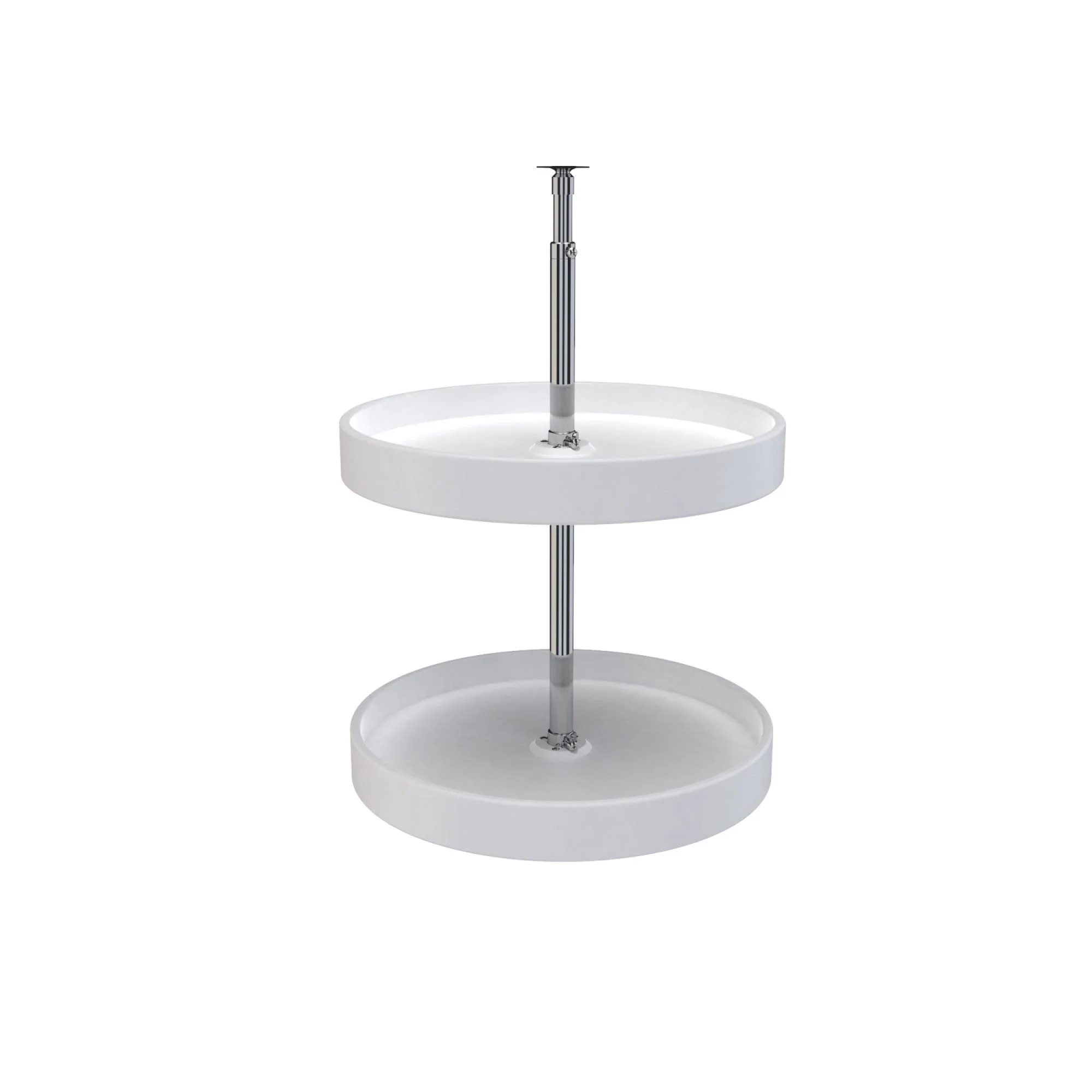 Rev-A-Shelf 2-Tier Plastic Full Circle Cabinet Lazy Susan, 18 in Diameter (6012 Series)