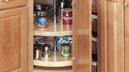 Rev-A-Shelf 2-Tier Wood Full Circle Cabinet Lazy Susan, 28 in Diameter