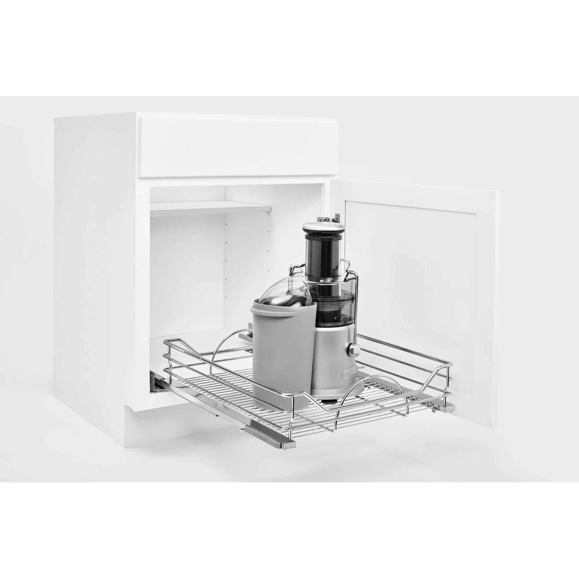 Rev-A-Shelf 20.31-in W x 6-in H 1-Tier Pull-Out Metal Soft-Close Cabinet Basket Organizer - Image 3