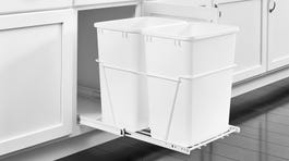 Rev-A-Shelf 20-Quart Plastic Soft Close Pull Out Trash Can
