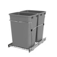 Rev-A-Shelf 20-Quart Plastic Soft Close Pull Out Trash Can - Image 8