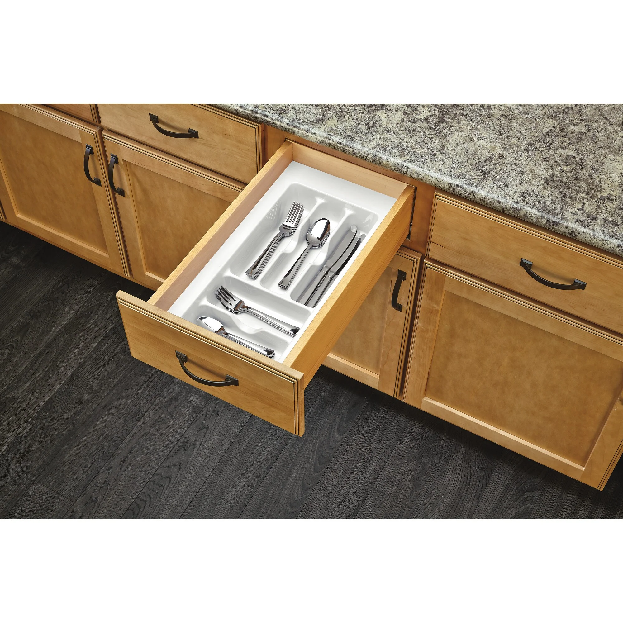 Rev-A-Shelf 21.25-in x 11.5-in Plastic Cutlery Insert Drawer Organizer - Image 2
