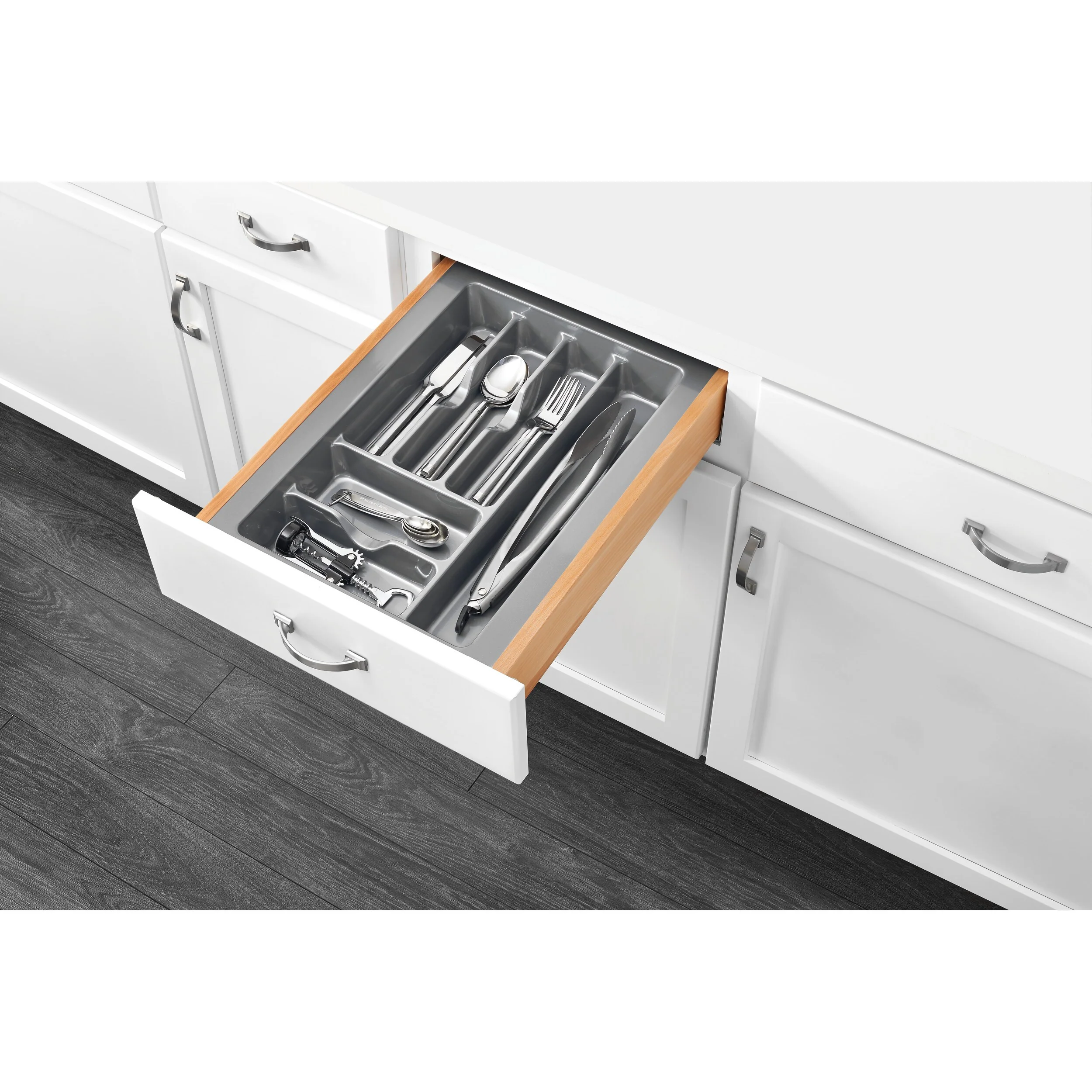 Rev-A-Shelf 21.25-in x 14.25-in Plastic Cutlery Insert Drawer Organizer - Image 2