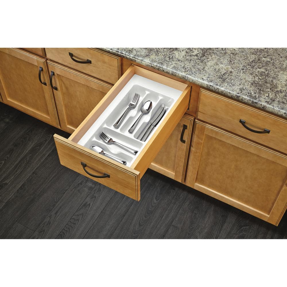Rev-A-Shelf 21.25 in x 8.625 in Plastic Cutlery Insert Drawer Organizer - Image 2