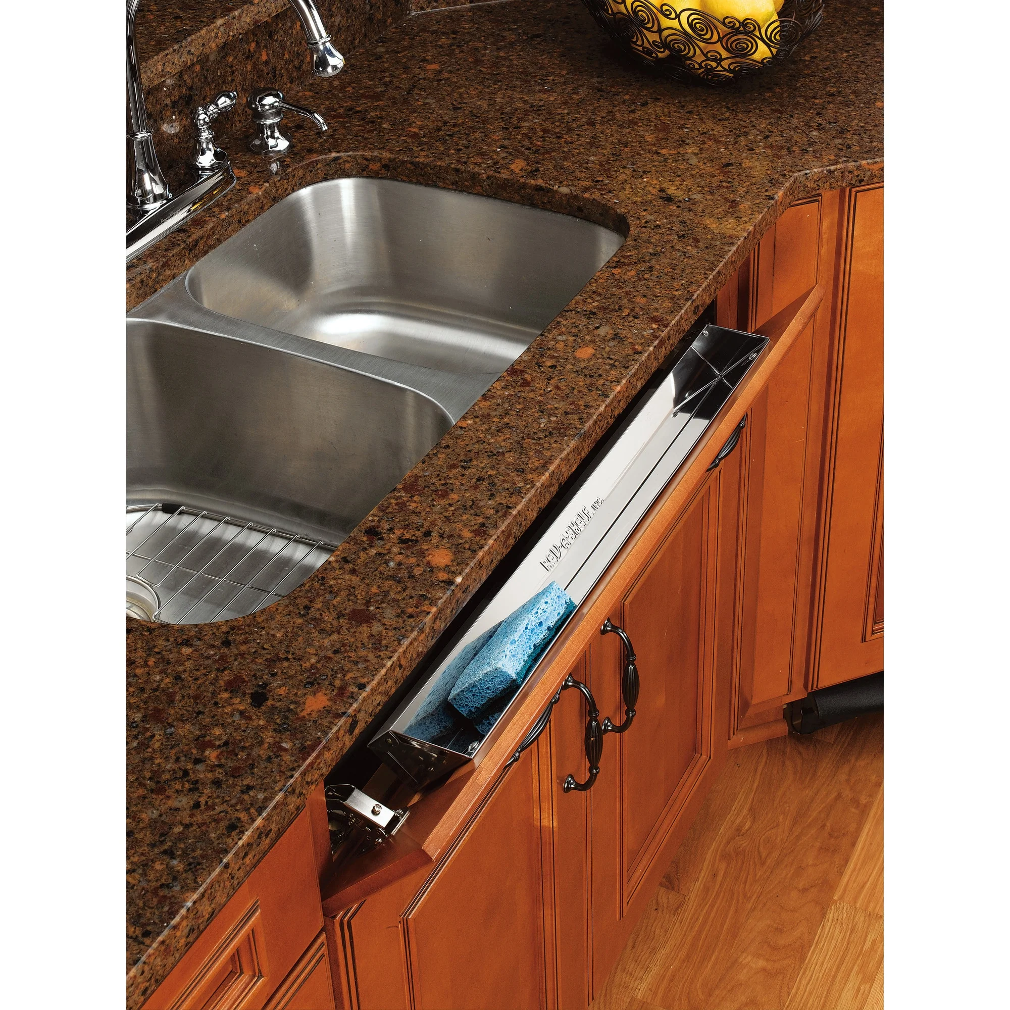 Rev-A-Shelf 22-in W x 3-in H 1-Tier Pull-Out Metal Door Organizer - Image 2