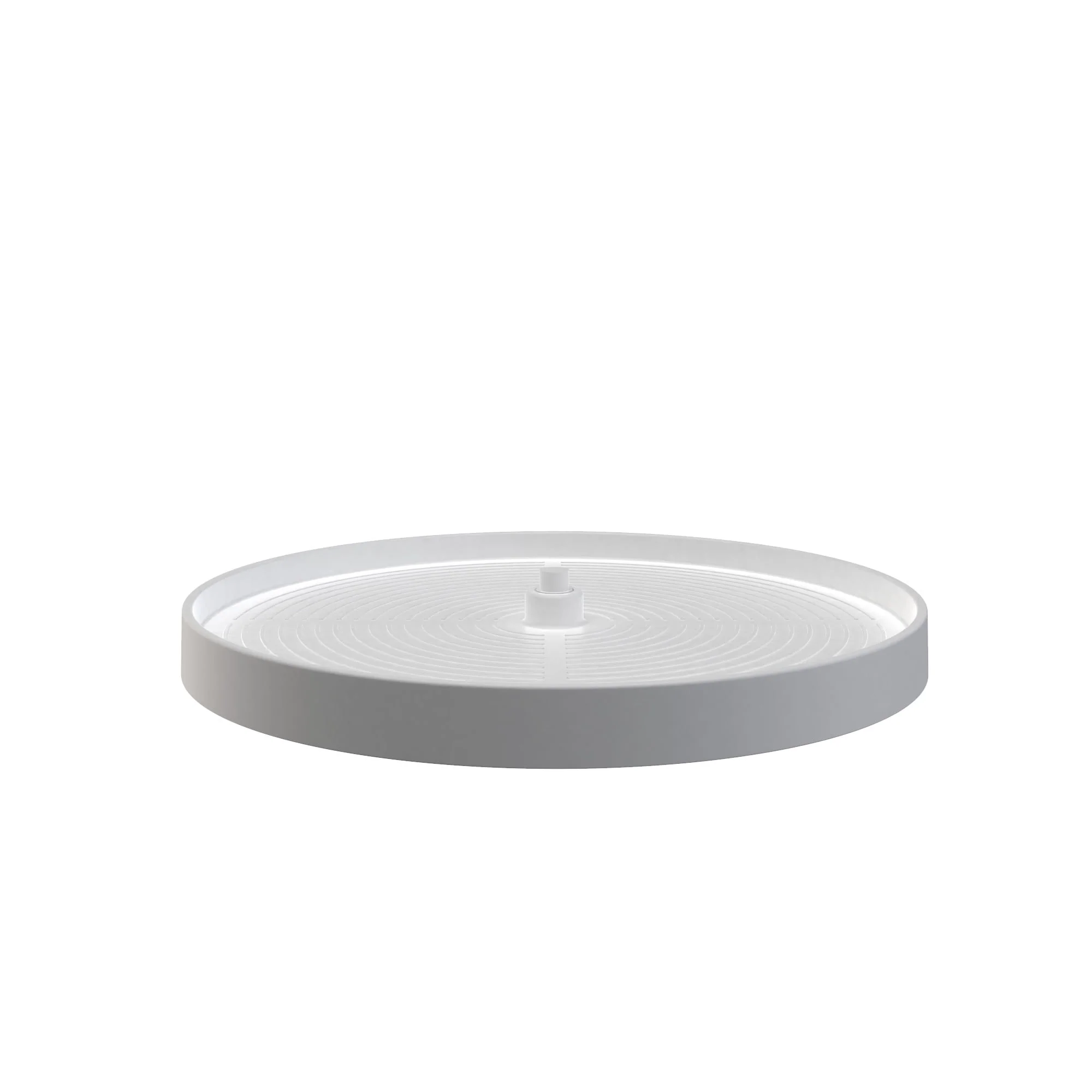 Rev-A-Shelf 24-in White Polymer Full-Circle Lazy Susan, Bottom-Mount
