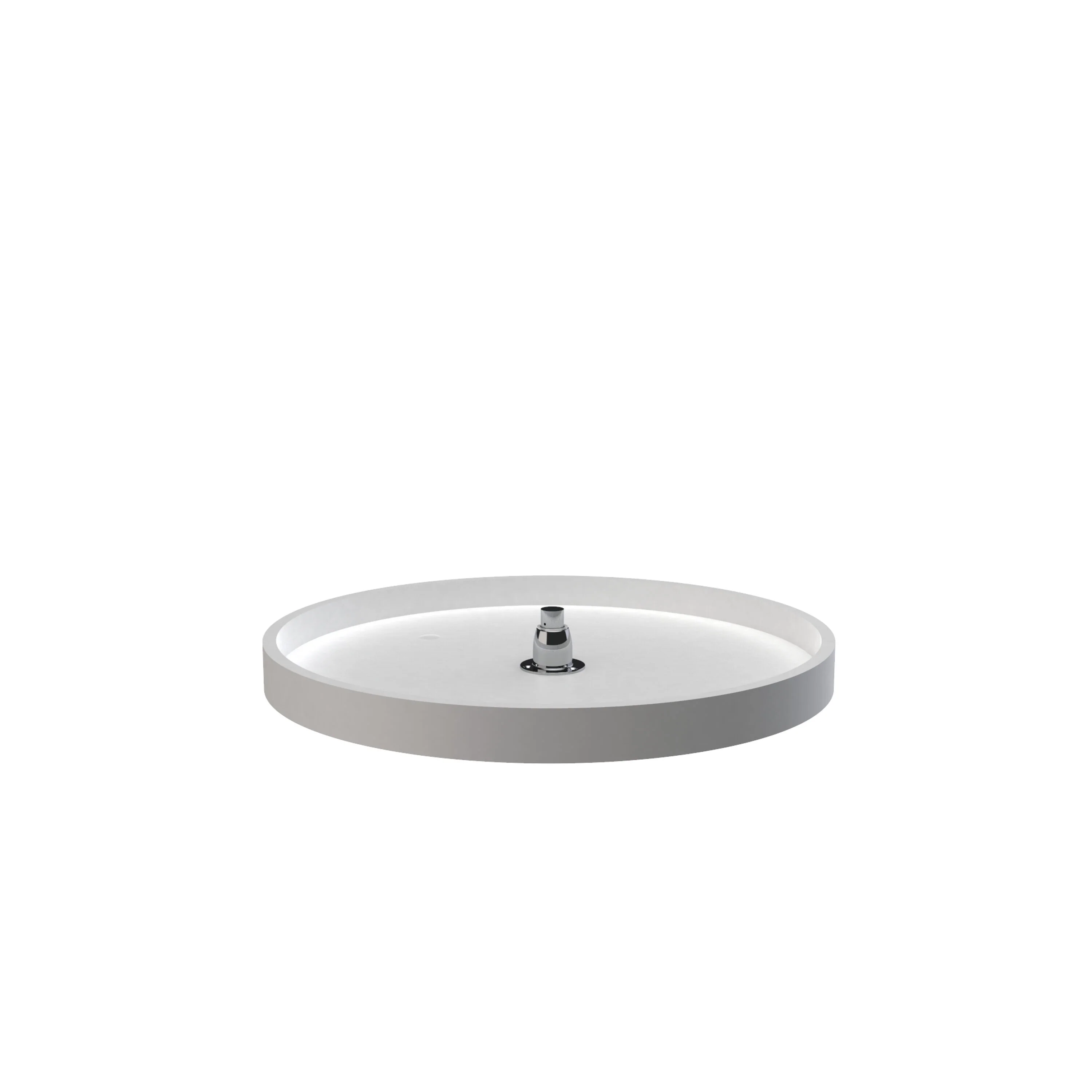 Rev-A-Shelf 24-in White Polymer Full-Circle Lazy Susan with Bottom Mount