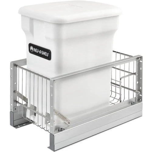 Rev-A-Shelf 24-Quart Plastic Soft Close Pull Out Trash Can