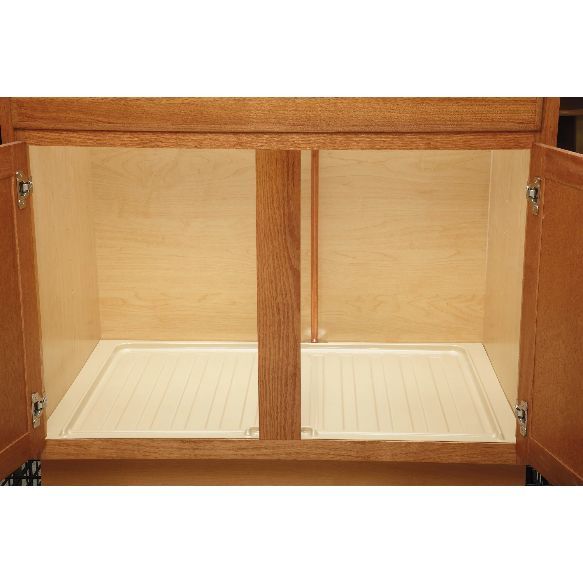 Rev-A-Shelf 28.5-in W x 3-ft L Metallic Silver Undersink Drip Tray, Molded Polymer - Image 2