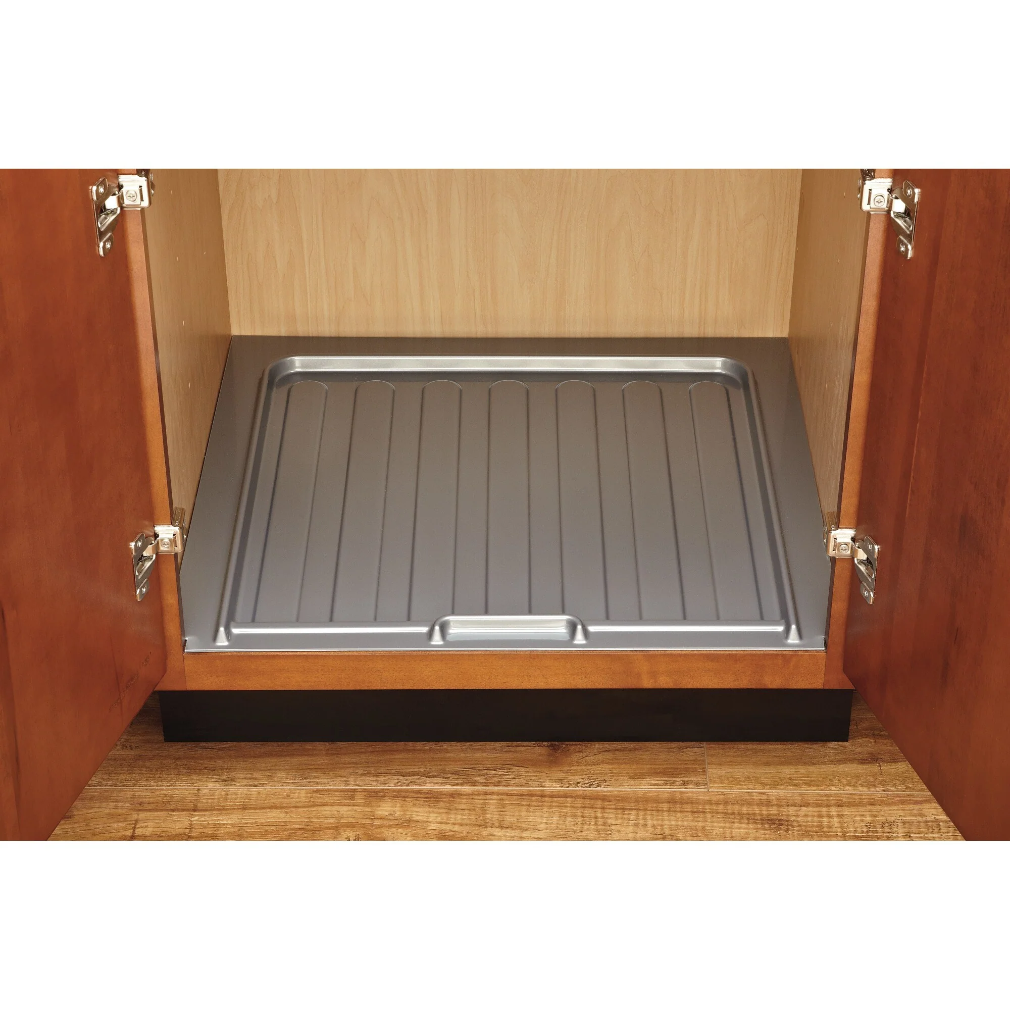 Rev-A-Shelf 28.5-in W x 3-ft L Metallic Silver Undersink Drip Tray, Molded Polymer - Image 5