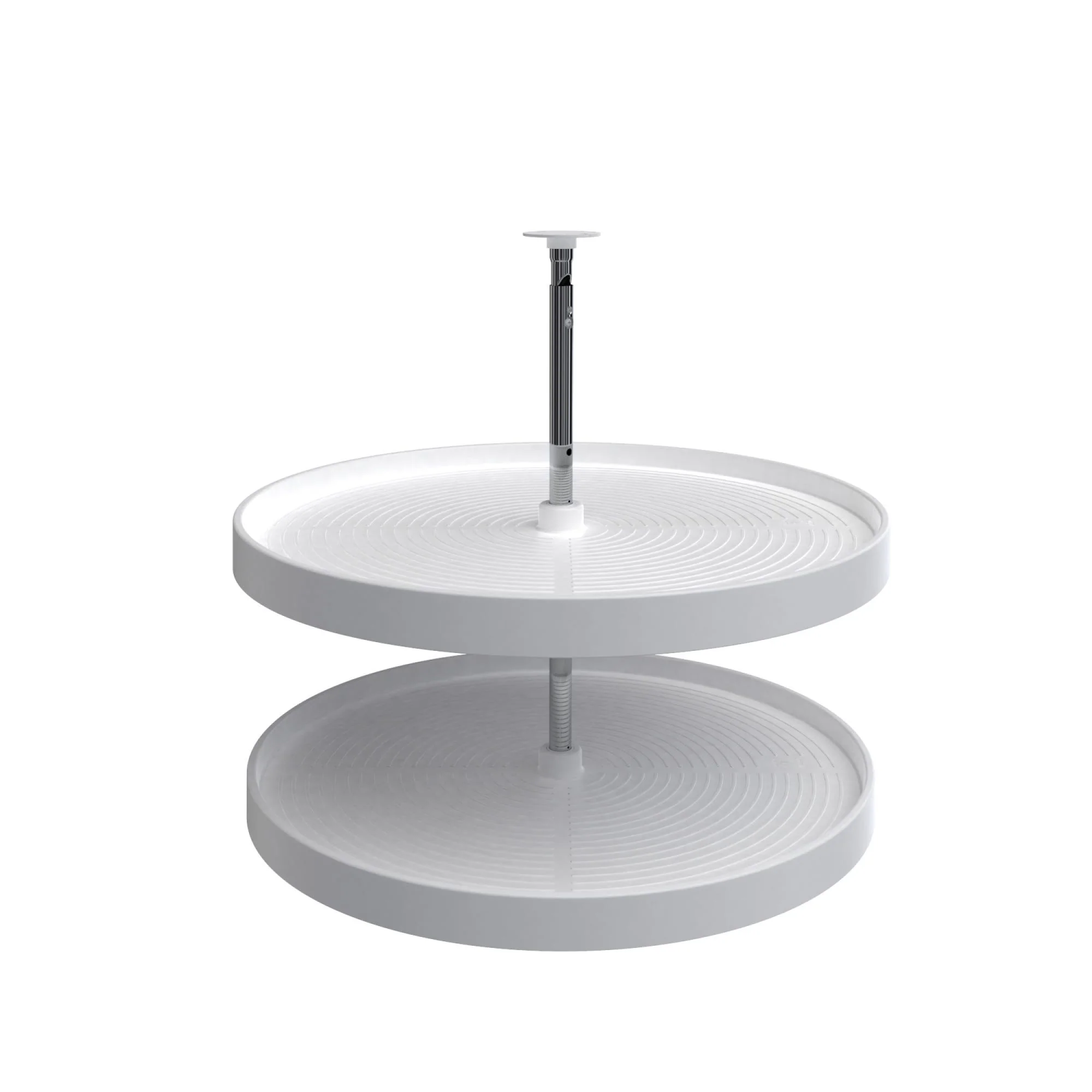 Rev-A-Shelf 28 in Almond Polymer Full Circle Lazy Susan, 2-Shelf (LD-2062 Series)