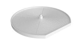 Rev-A-Shelf 32 in Almond Polymer D-Shape Lazy Susan, Single Shelf (LD-2261-32BM-11-1)