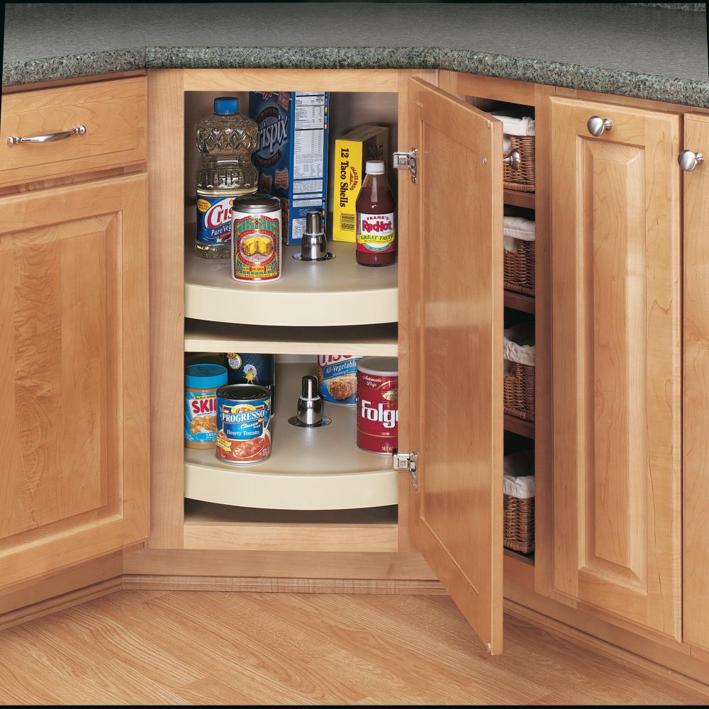 Rev-A-Shelf 32-in Almond Polymer Full-Circle Lazy Susan with Bottom Mount - Image 2