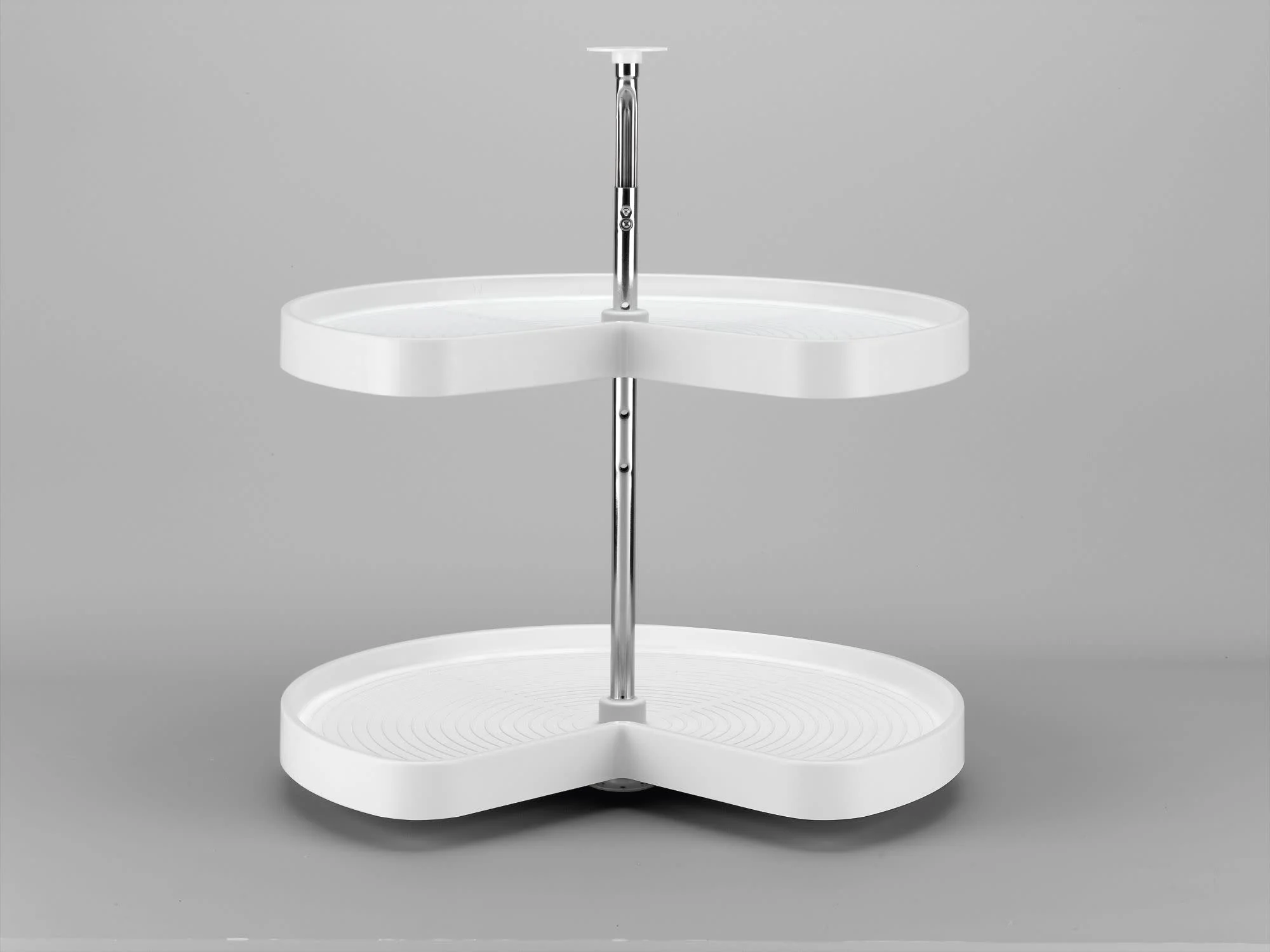 Rev-A-Shelf 32 in Almond Polymer Kidney Lazy Susan, 2-Shelf - Image 5