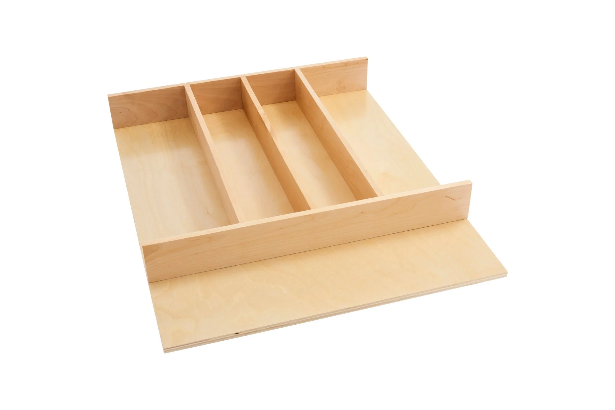Rev-A-Shelf 4WUT-3 Tall Wood Utility Tray Insert – Trim-to-Fit Maple Drawer Organizer - Image 2