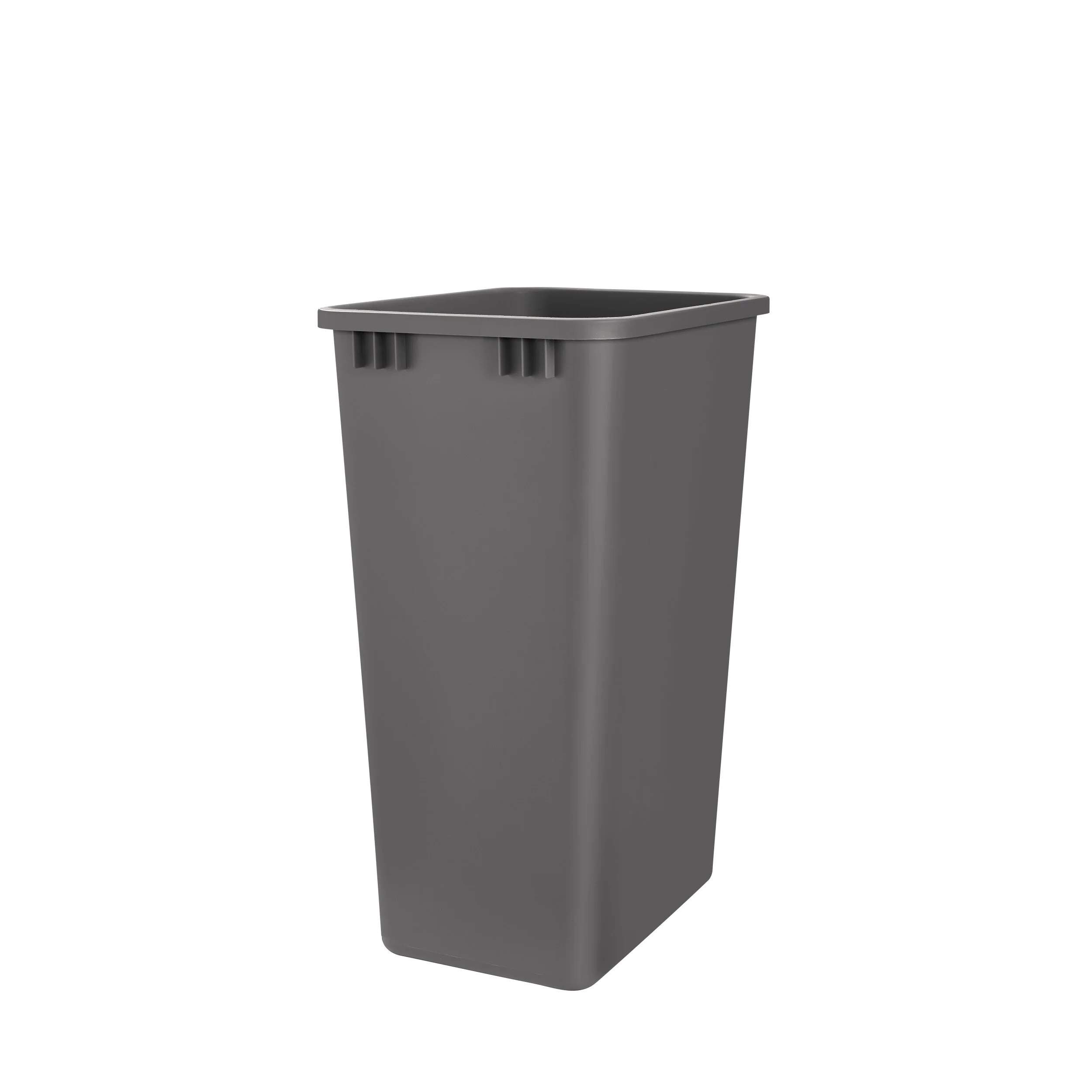 Rev-A-Shelf 50-Quart Plastic Soft-Close Double Pull-Out Trash Can, Walnut Frame - Image 3