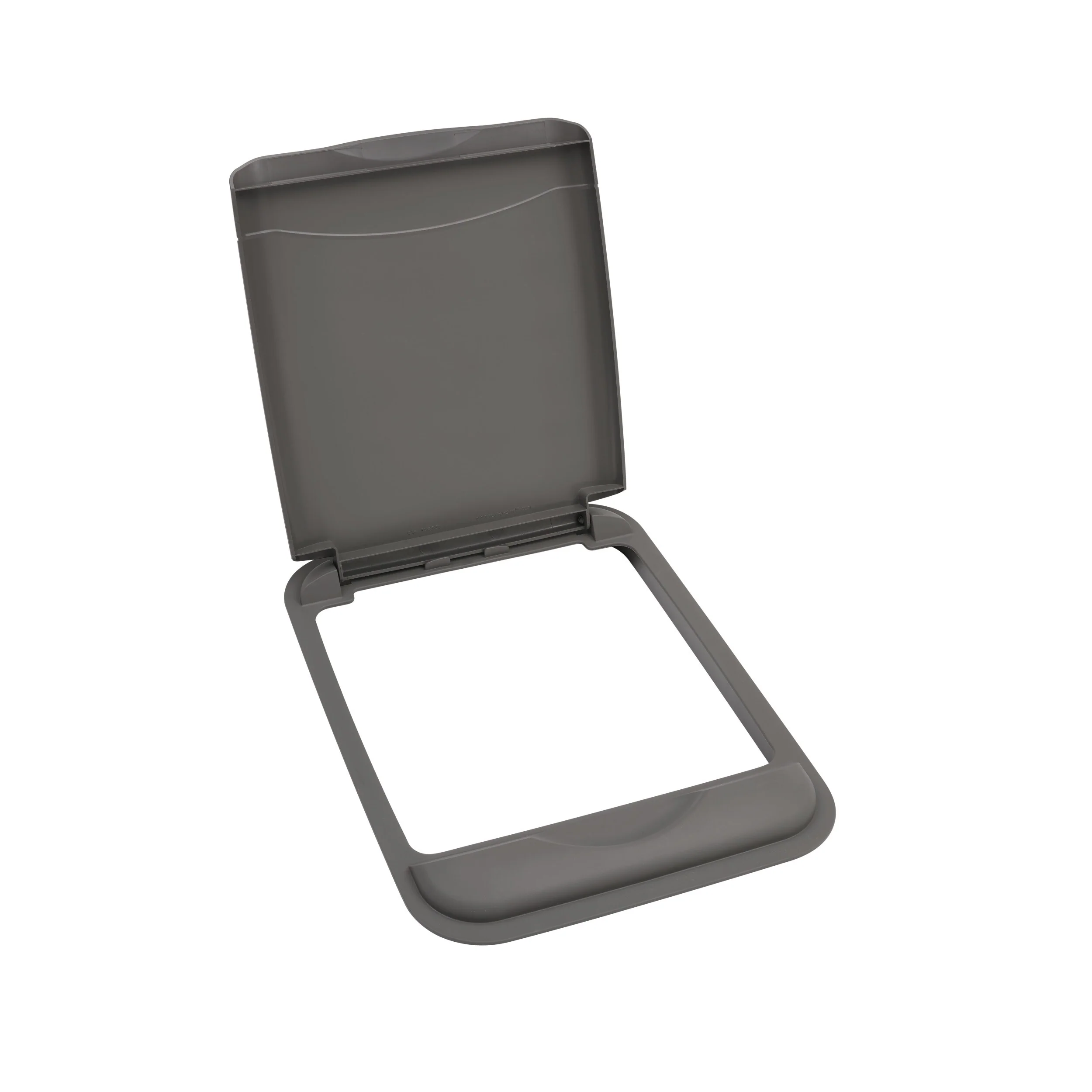 Rev-A-Shelf 50-Quart Plastic Soft-Close Double Pull-Out Trash Can, Walnut Frame - Image 4