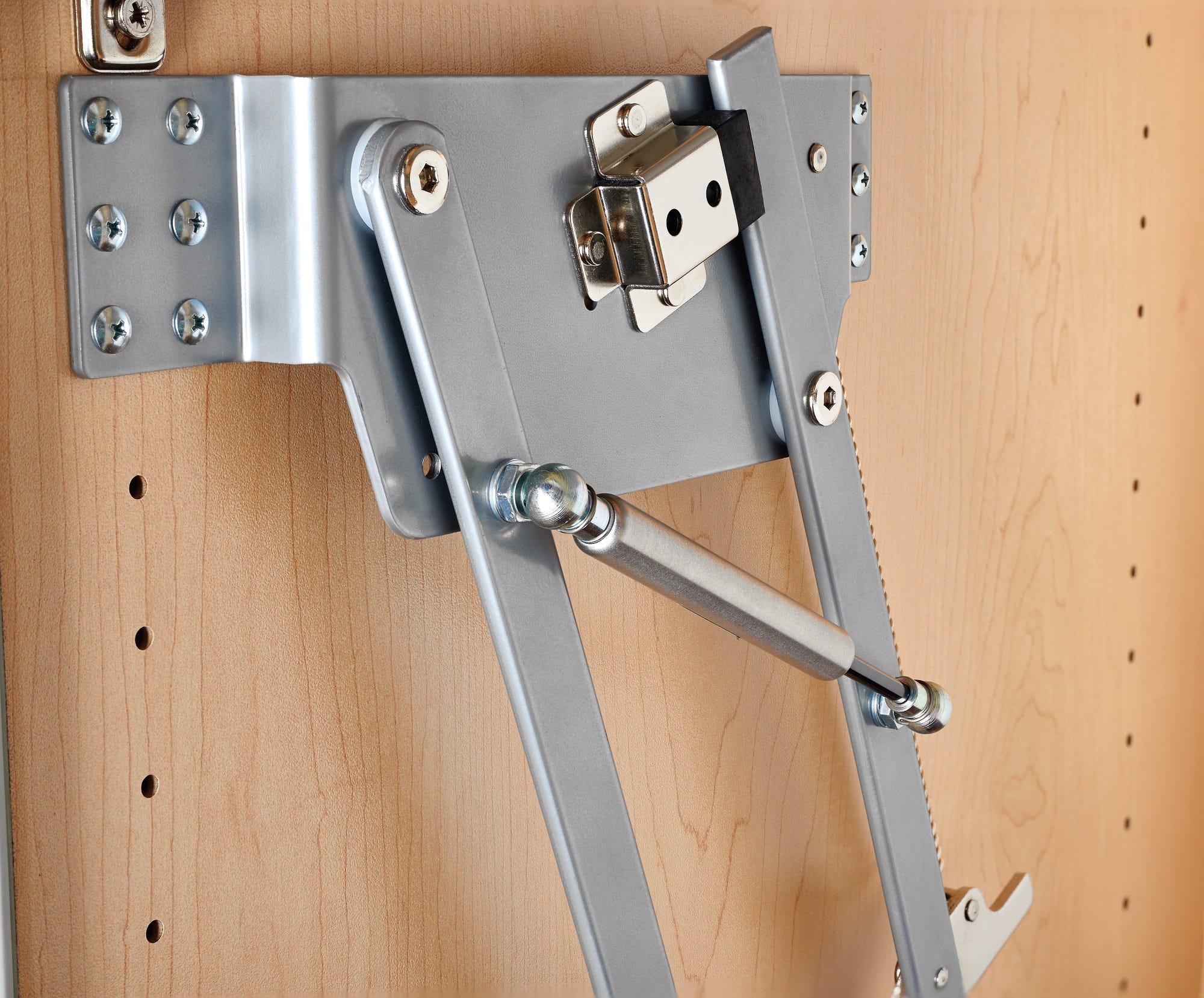 Rev-A-Shelf Heavy-Duty Mixer Lift with Soft-Close and Maple Shelf, 11-3/4 in W x 20 in D Platform (ML Series) - Image 4