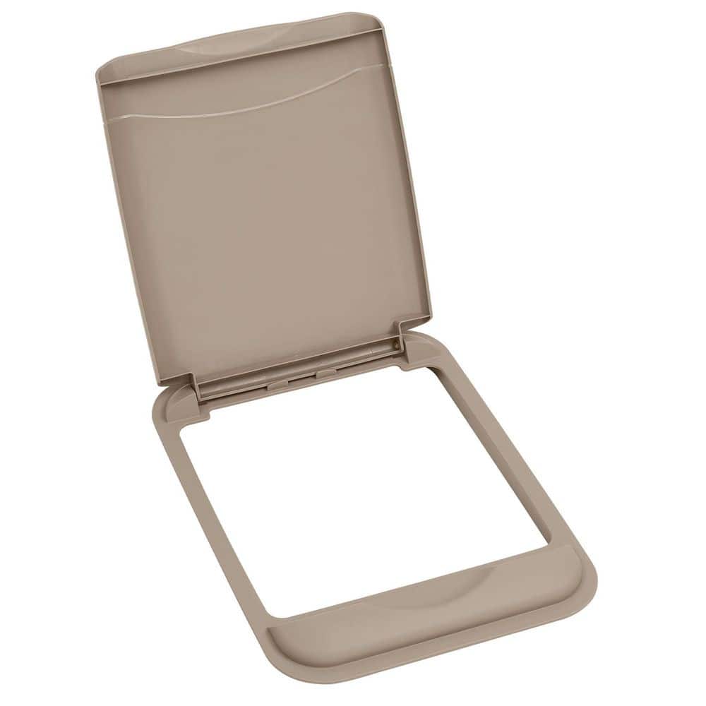 Rev-A-Shelf RV-35-LID-12-1 35-Quart Waste Container Lid Only β Champagne
