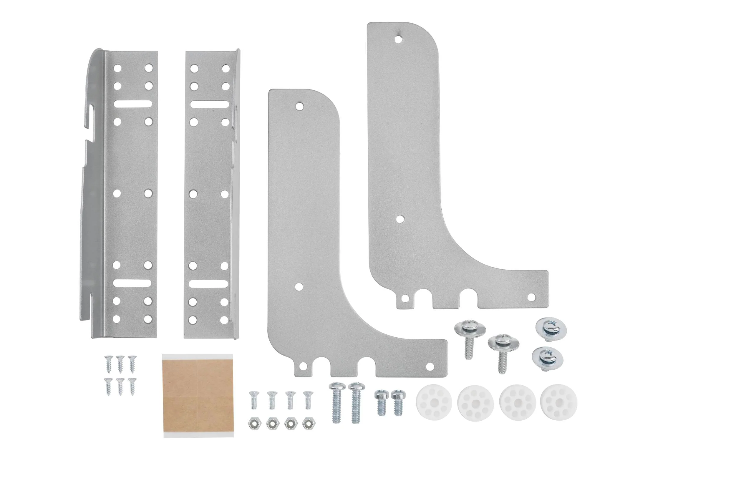 Rev-A-Shelf RV-DM17KIT-5 Metal Pull-Out Trash Can / Basket Door-Mount Kit, Gray/Silver